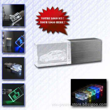 Crystal 3D Laser USB Flash Drive